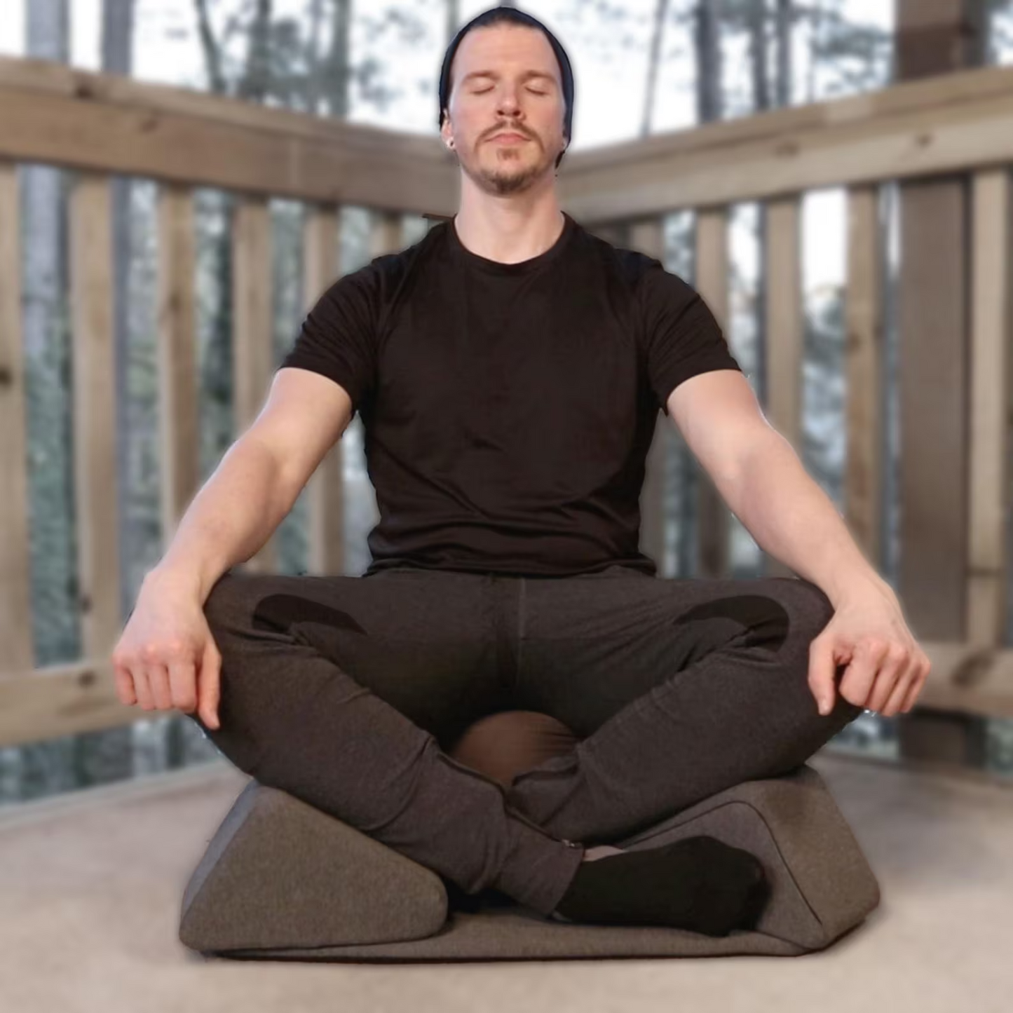 Olaise Meditation Floor Wedge & Pad – Adjustable Cross-Legged Comfort