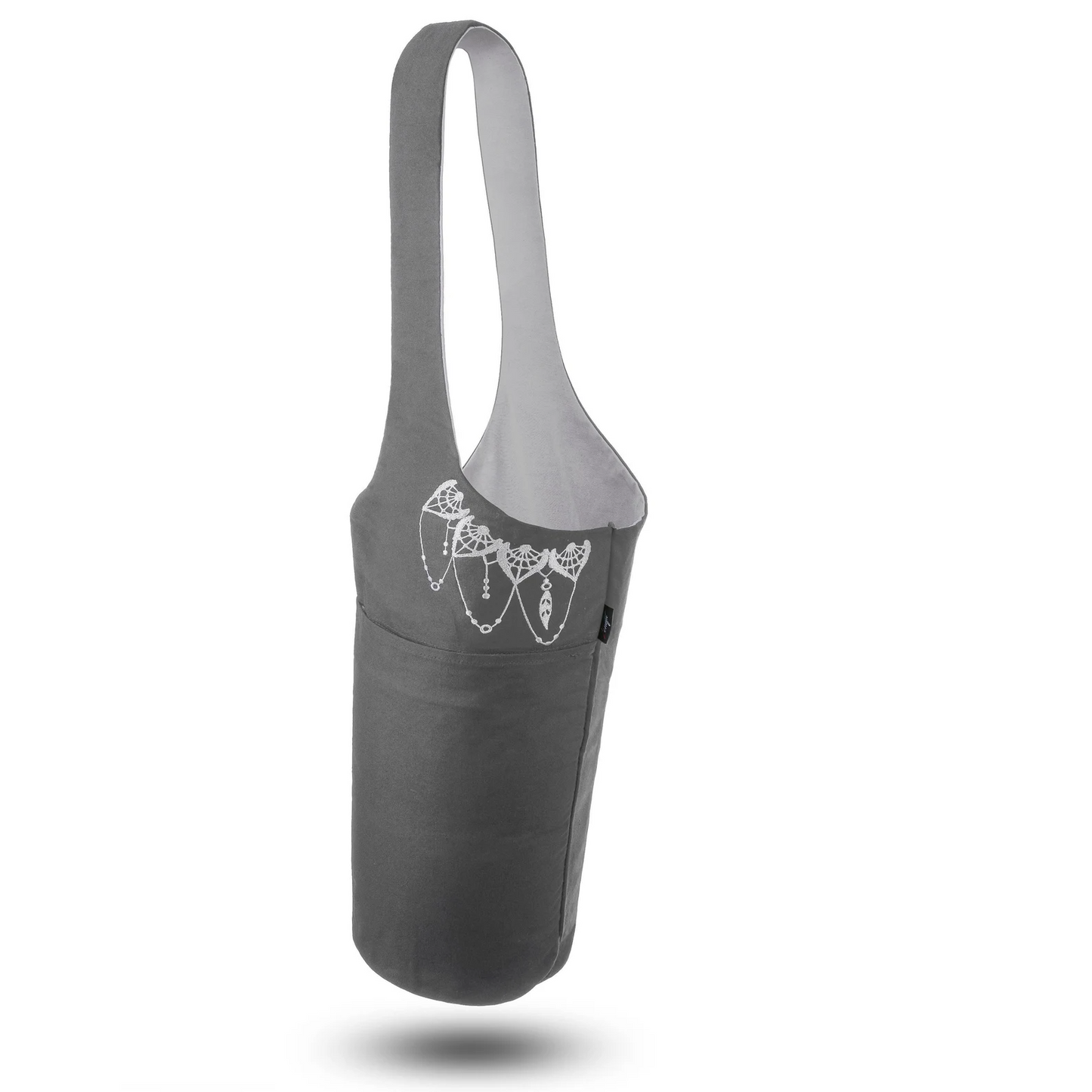 Olaise Yoga Mat Holder (Spacious Gray/White) - Tote for Mats & Accessories